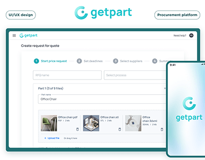 Getpart - Procurement platform | UI/UX design