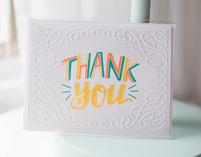 Hand Lettered Thank You Cards