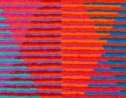 Side by Side, Orange and Blue, 2013