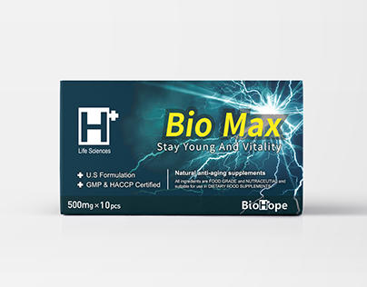 Bio Max box Design- 男性保健包裝設計