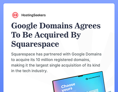 Google Domains has agreed to join with Squarespace!