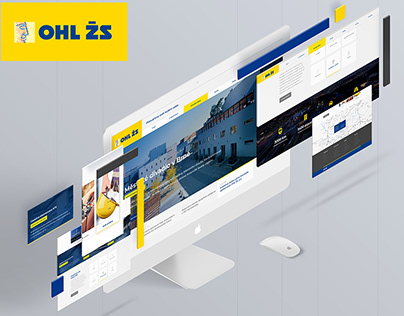 OHL ŽS / construction company web redesign concept