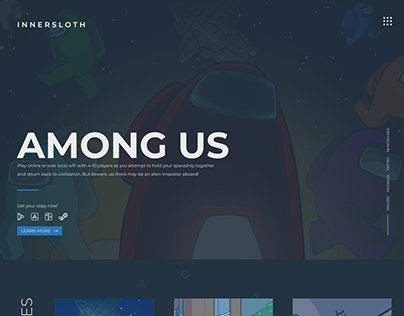 Innersloth Website | UI/UX Design Concept