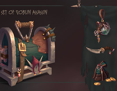 Chest and props of Goblin assassin