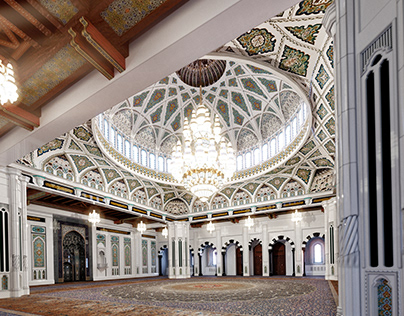 CG Visualization of Sultan Qaboos Grand Mosque