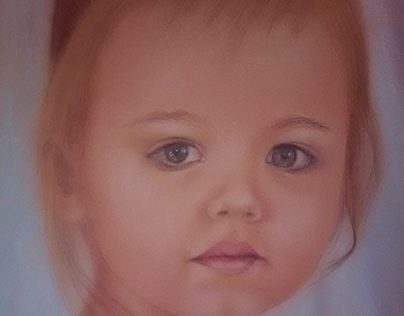 Young girl, soft pastels on paper 34x24