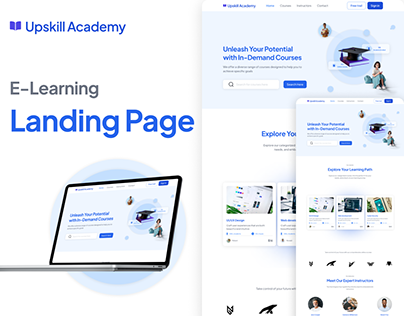 Upskill Academy E-Learning Landing Page