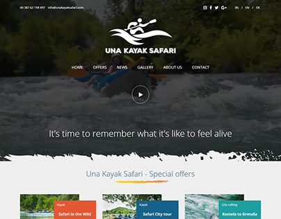 Una Kayak Safari - Web Site