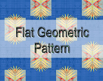 flat design colorful geometric pattern