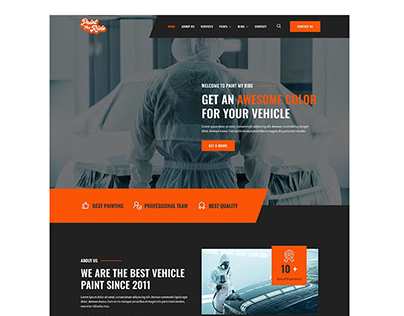 Car Painting Modification WordPress Website