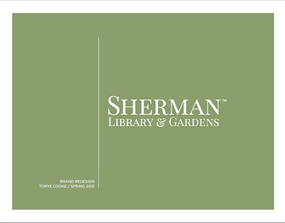 Sherman Library & Gardens Rebrand