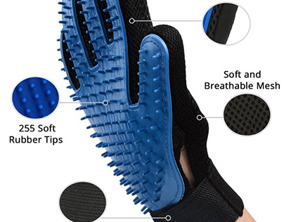 Silicone Pet Grooming Glove Online | Worlwide Shipping