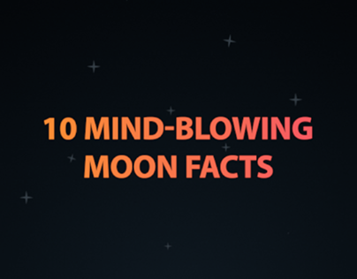 10 Mind Blowing Moon Facts - Animated Infographic