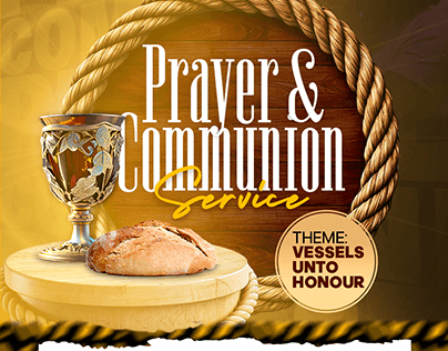 Prayer & Communion Church Flyer Design
