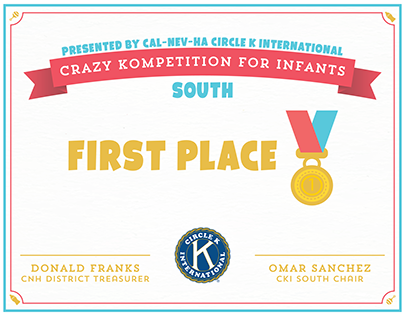 CNH CKI Crazy Kompetition for Infants Certificates