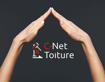 Logo design for C-Net Toiture, roof renovation company
