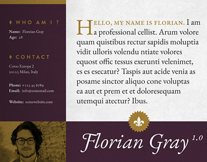Florian Gray - Resume