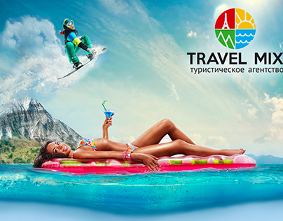 Travel mix. Tourist agency