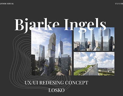 Bjarke Ingels | Landing Page Concept for LOSKO | Design