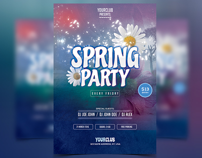 Spring Party - PSD Flyer