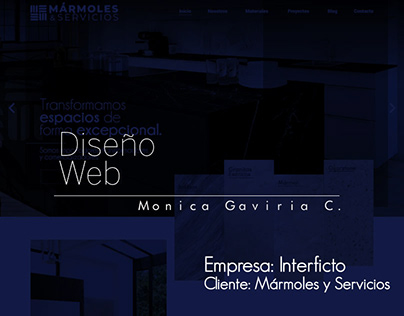 Diseño Web: Interficto - Mármoles Servicios