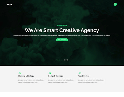 Mox - Creative One Page Parallax