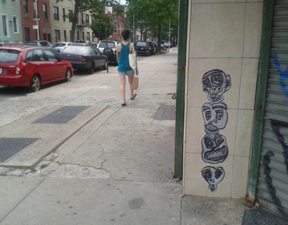 Wheatpaste Leonard & Metropolitan, Brooklyn Street Art