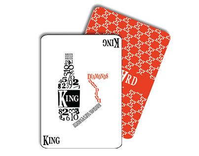 Typography playing cards