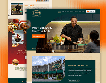 Roastown Global Grill - Landing Page UI Redesign