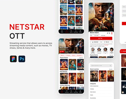 Project thumbnail - NETSTAR - Video Streaming App