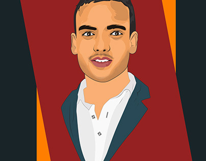 vector art painting person #2