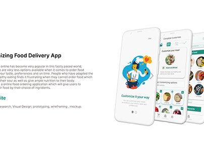 Food Customization App UI/UX