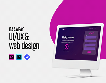 UI/UX & Web Design for User rewarding platform