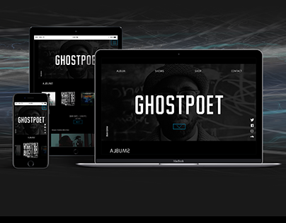 GHOSTPOET web redesign