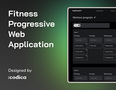 Fitness Progressive Web Application