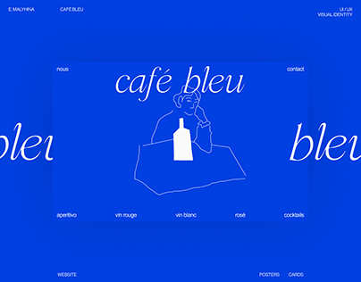 Café Bleu | UI UX Design | Visual Identity