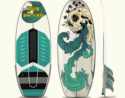 Wakeboard designs for Moscow wake school