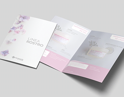 Packaging and brochure design for Cosmetic