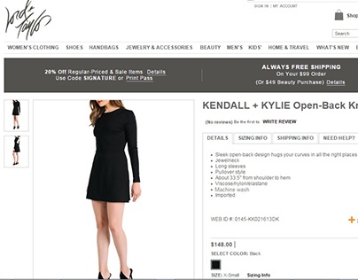 Lord & Taylor.com Product Copy 