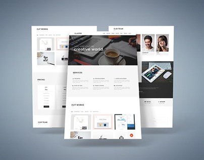 Cluster – Free Creative Bootstrap Template