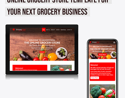 Website UI for Online Grocery Store