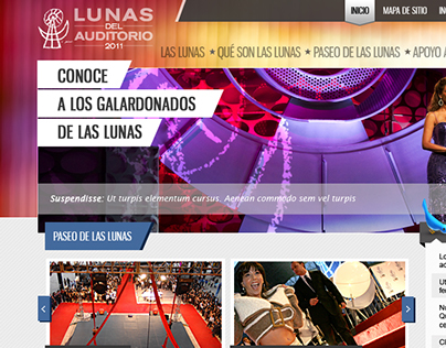 Lunas Auditorio Web Site