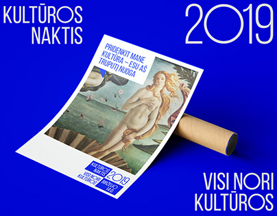 Visual identity for Vilnius Culture Night 2019
