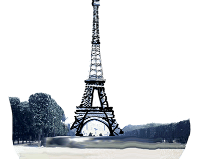 Vintage Eiffel Tower Impression