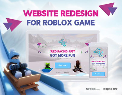 Redesign website for Roblox game
