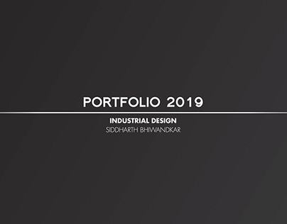 Industrial Design Portfolio 2019