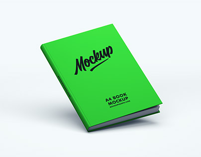 Free A4 Hardcover Book Mockup