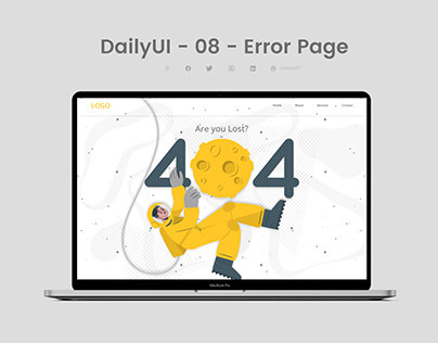 DailyUI - 08 - Error Page
