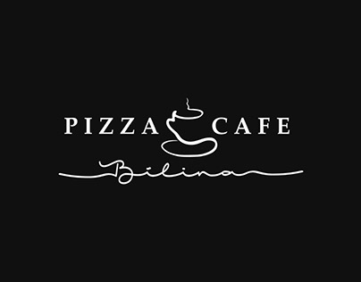 Pizza Cafe Bílina logo design