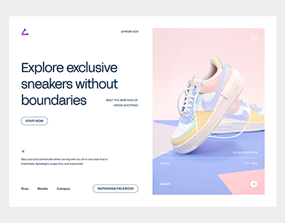 Sneakers Ecommerce Landing Page @ Flagship